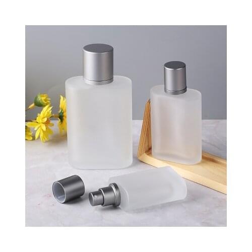 30ml 50ml 100ml High-grade Perfume Bottle Aluminum Pump Sprayer Glass Perfume Atomizer Bottle Travel Empty Cosmetics Container
