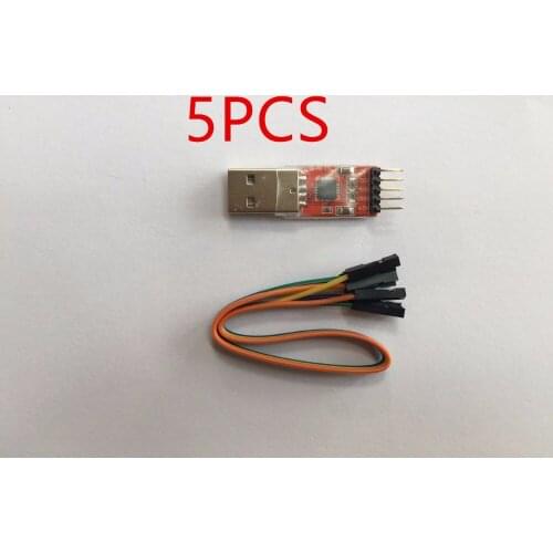 5pcs USB 2.0 CP2102 module USB to TTL serial UART STC download cable PL2303 Super Brush line upgrade