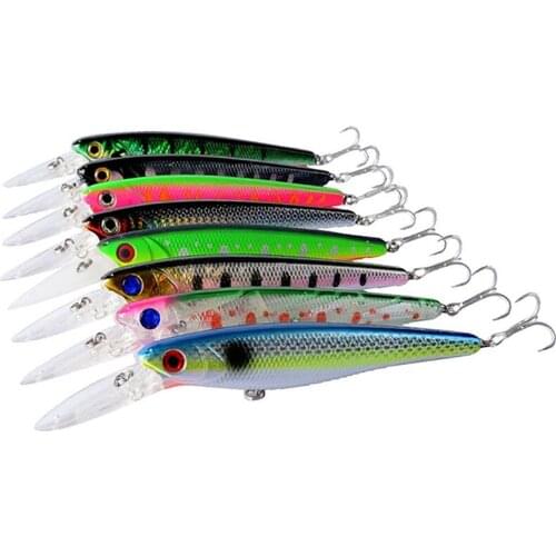 8 Pcs Fishing Lures Hard Minnow Baits, Life-Like Swimbait 15CM Fishing Lures, Swimbait For Saltwater Freshwater