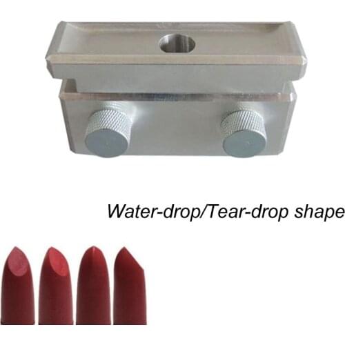 Single 1 Cavity Aluminum Lipstick Filling Mould Aluminum Lipstick Mould Lipstick Filling Mold Waterdrop Teardrop Shape