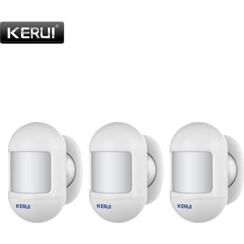 KERUI 3Pcs Wireless Mini Safety PIR Motion Sensor Alarm Detector With magnetic swivel base Home Alarm System