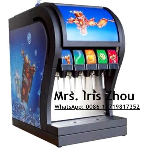 CFR by sea 5 valves cola soda carbonated drinks making machine coke cola dispenser with R134a refrigerant 110v 220v