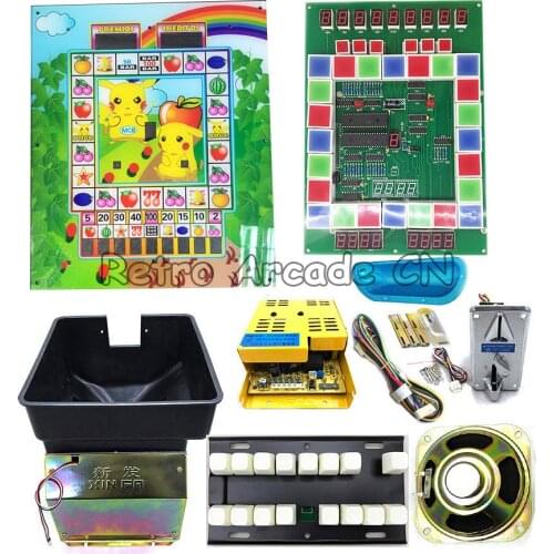 Mario Game DIY full kit with motherboard and hopper keyboard coin acceptor for Arcade Casino Slot Game Machine