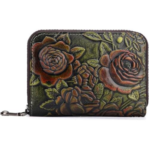Genuine Leather Women Retro Card Holder Wallet Bank Credit Card Case ID Holders Women cardholder porte carte