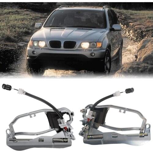 Car Interior Door Handle Bracket Rear Left + Rear Right For-BMW X5 E53 2000-2007 51228243635 51228243636