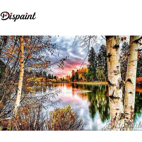 Dispaint Full Square/Round Drill 5D DIY Diamond Painting "Beautiful scenery" 3D Embroidery Cross Stitch Home Decor Gift A11436