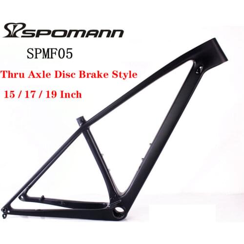 Newest 29*15/17/19" inch Mountain bike T800 UD full carbon fibre thru axle bicycle frames MTB 29er parts +headsets Free shipping