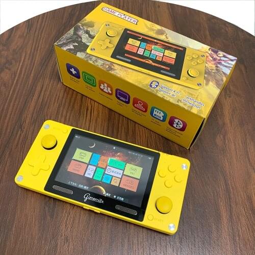 New A380 Game Console Childrens Retro Mini Handheld Joystick Game Console 4.0 inch HD IPS Screen 3600+ Games Childrens Gifts