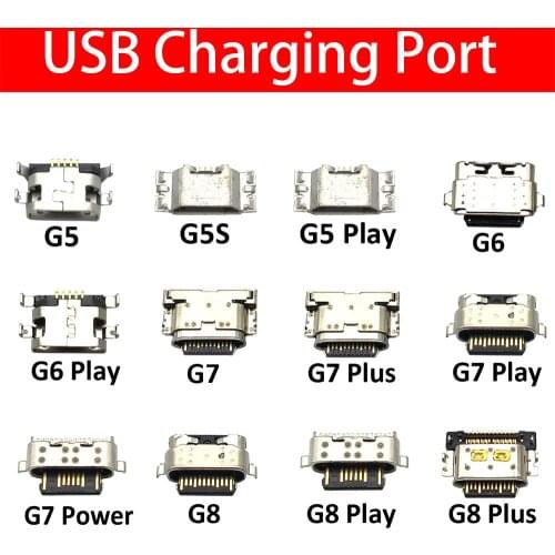 New USB Charging Port Connector Charge Jack Socket Plug Dock For Motorola Moto G4 G5 G5S G6 G7 C Plus G8 Power One Zoom Z3