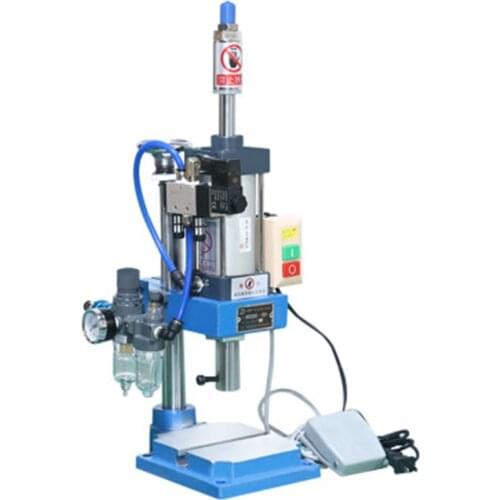 Pneumatic Punching Machine Hand Press Machine Adjustable Force 200KG Pneumatic Puncher 110V/220V Single Column