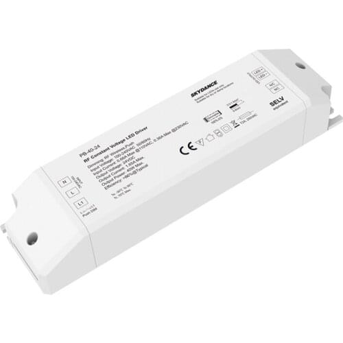 Dimmable LED Driver 12V 24V 40W RF 2.4G Wireless Remote Control AC 110V 220V to DC 12V 24V Constant Voltage LED Dimming Driver