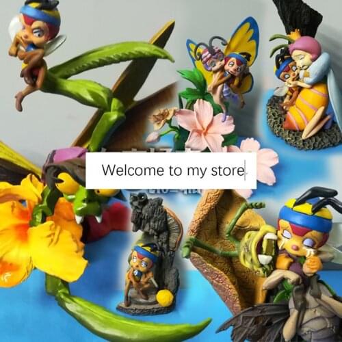 Pvc figure model little bee 5pcs/set rare out of print