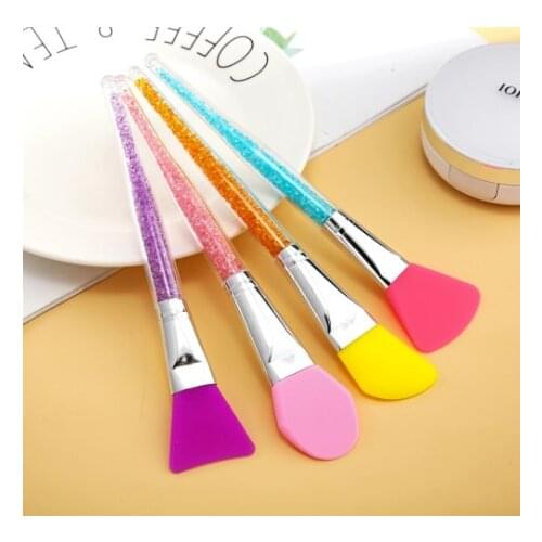 Silicone Face Mask Makeup Brushes Rhinestones Multi-Function DIY Brush Facial Foundation Cosmetic Beauty Make Up Brush Tool