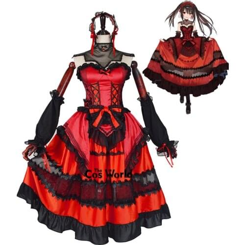 DATE A BULLET Tokisaki Kurumi Dress Uniform Outfit Anime Cosplay Costumes