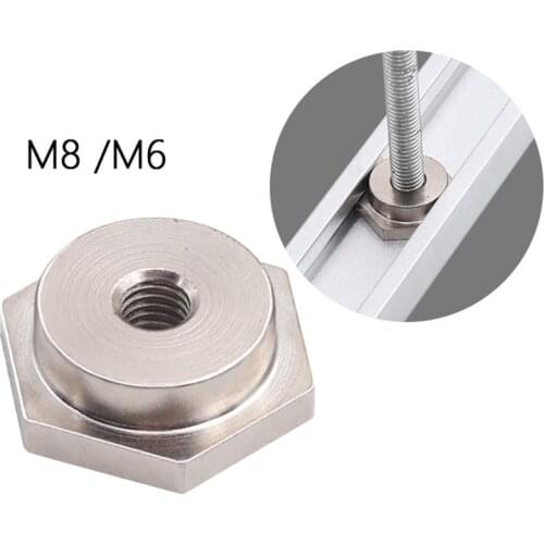 T-tracks T-slot Hexagon Slider M6 M8 Fixture Slot 30type Chute Special carpenter woodworking DIY Tool