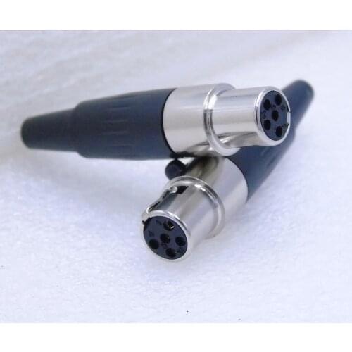 High quality 20pcs/lot mini xlr 5 pin female Audio Mic connector TA5F Mini XLR Connector with Steel Shell