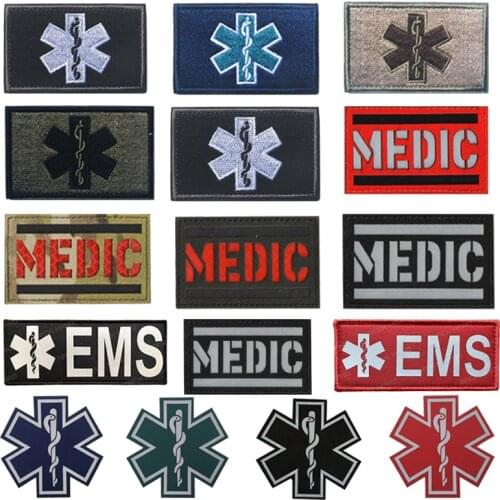 1 Pc 3D Embroidery Patch Rescue Snake Infrared Reflective Chapter Army Fan Military Tactical Chapter Denim Jacket Clothes Badge