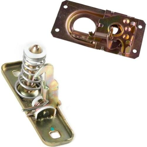 2Pcs 191823509 Car Front Trunk Upper Lower Hood Latch Lock 191823507 Replacement Fit for VW Campmobile Eurovan Golf Jetta 1992