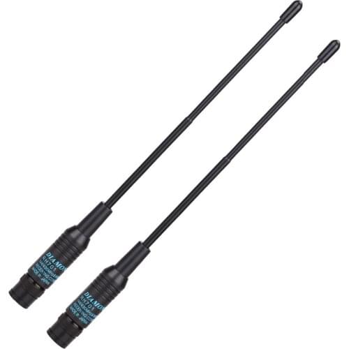 2Pcs Diamond RH-701 BNC Dual Band UHF/VHF 144/430Mhz Antenna For Icom TYT Wouxun Walkie Talkie Ham CB Radio