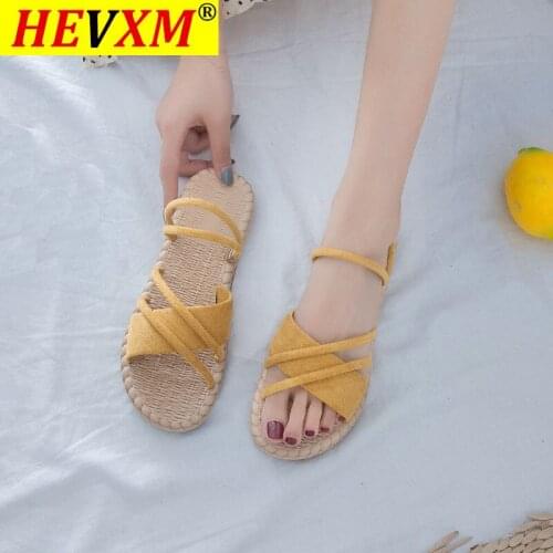 2021 Summer Shoes Woman Sandals Flat Sandalias Mujer Thin strips Gladiator Beach Sandals Ladies Flip Flops Slides
