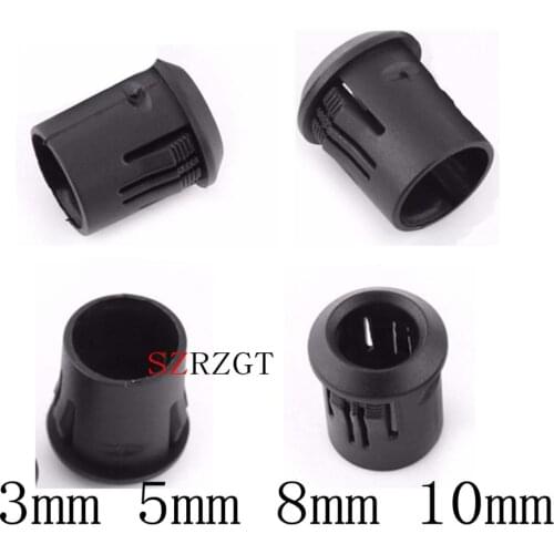 50 100 500 Pcs/Lot Lamp Socket Diode Holder Plastic Black Clip Bezel Mount Useful 3mm 5mm 8mm 10mm LED