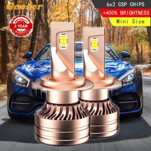 Goeser Car Light LED Headlight Bulb H4 LED Kit 6000K 12V 12000LM H7 CSP H1 9005 9006 9012 HB3 HB4 High Quality 2 Year Warranty