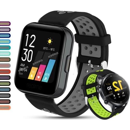 For Realme Watch Bracelet Silicone Sport Watch Band For Realme Watch S Strap Wristband Breathable Replacement Watchband correa