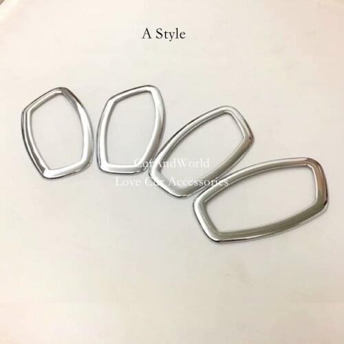 For Renault Captur 2014-2017 Interior Door Handle Bowl Cover Inner Panel Trim ABS Chrome Decoration Car Styling Accessories