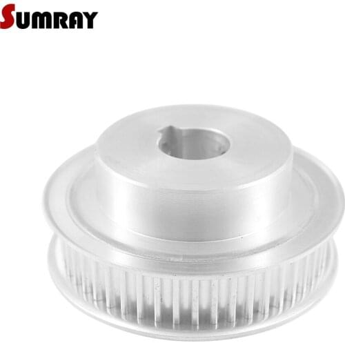 SUMRAY Keyway Timing Pulley 5M 50T 12/14/15/17/20mm bore keyway diameter 4/5/6mm 16/21mm width CNC Belt Pulley for 3D Printer