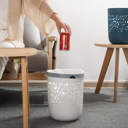 1pc Simple Waste Paper Basket Bin Household Garbage Recycling Container(16L)