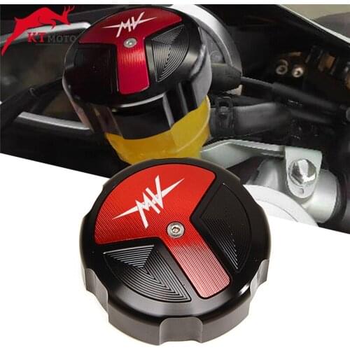CNC Front Brake Fluid Cap Master Cylinder Reservoir Cover For MV Agusta F3 675 800/AGL 2012-2021 2020 Motorcycle Accessories
