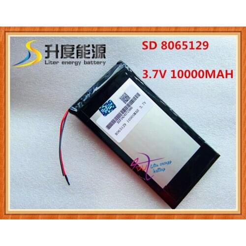 8065129 3.7V 10000mah 8065130 Lithium polymer Battery For Tablet PCs Rechargeable batteries,Tablet computer general battery