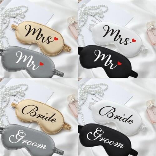 Matching Couple Eye Masks Mr. and Mrs. Eye Mask Bride Groom Wedding Gift Couple Eye Masks Custom Sleep Mask for Couple Gift