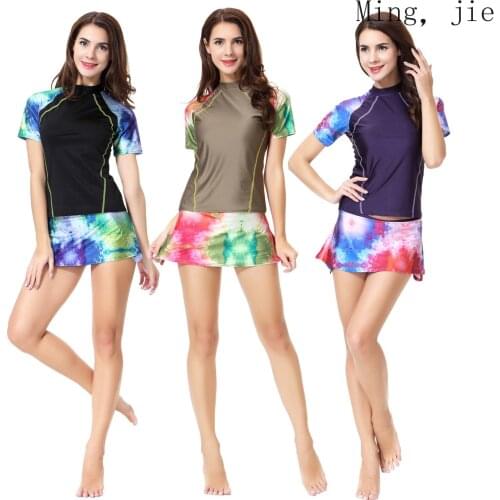 Muslim Southeast Asian Swimwear Conservative Swimwear Womens Swimming Trunks Plus Size Pure Color Luxury Beach