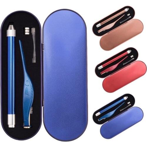 Ear Pick Set Luminous Ear Spoon Tweezers Ear Wax Removal Tool LED Light Earpick Storage Box Children Baby Ear Cleaning Care Kit