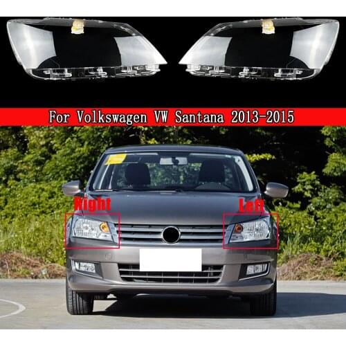 Headlamps Transparent Cover Lampshade Lamp Shell Masks Headlight Cover Lens Glass For Volkswagen VW Santana 2013-2015