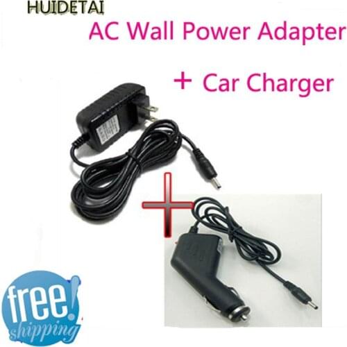 5V 2A DC Wall Charger Power Adapter+ Car Charger/Cord For GoClever R76.2 7" Android Kids Tablet Nabi 2 II NABI2-NV7A NABI2-NVA