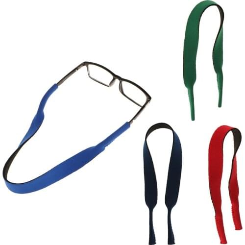 Neoprene Sport Eyewear Sunglasses Glasses Neck Cord Retainer Band Strap with 6 Choosable Colors