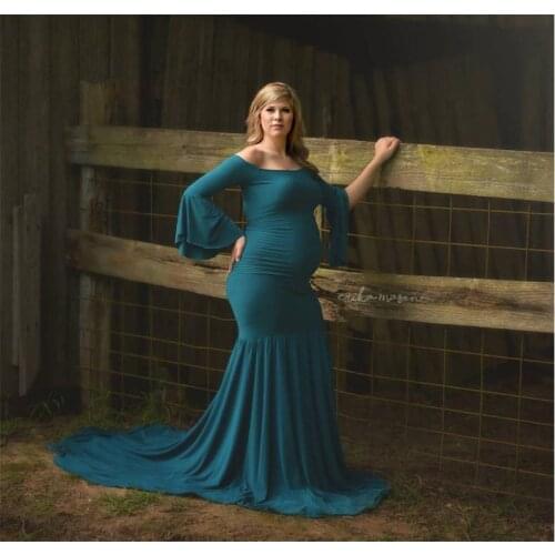 NEW 2019 Baby Shower cotton Dress Maternity Gown Photography Maternity Dress Maternity Photo Shoot Maternity Bridesmaid dress