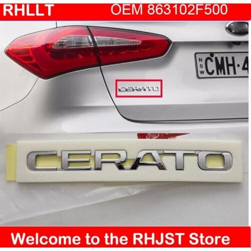 Genuine OEM 863102F500 FOR KIA Cerato Lettering Trunk EMBLEM Badge 1PCS For KIA Cerato Forte 2009-2017