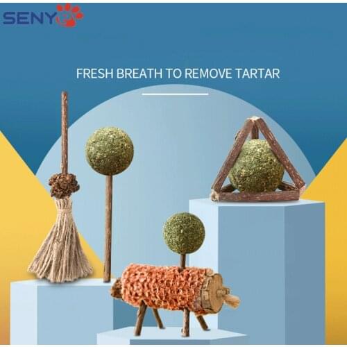 Cat Teething Sticks Catnip Matte Polygonum Sticks Cleaning Teeth Making Cat Sticks Relieve Boredom Cat supplies Toy Cat Snacks