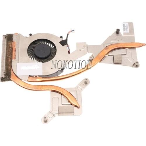 Nokotion 60.4MR06.041 48.4MR05.021 Radiator for Sony Vaio MBX-267 SVE17 SVE171 SVE1711F1EW CPU GPU Heatsink with fan cooler