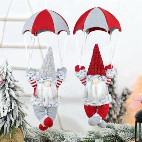 Christmas Decorations Christmas Tree Ornament Christmas scene decorations christmas faceless skydiving old man parachute Gifts