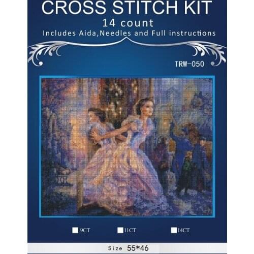 People Needlework,DIY DMC 14CT unprinted Cross stitch Embroidery,People style home arts Counted White canvas Cross-Stitching 27