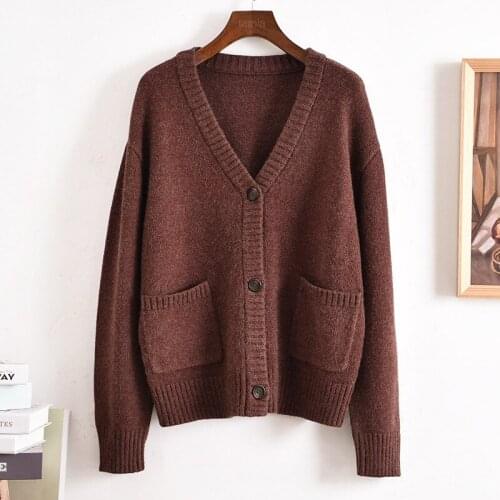 Girls Winter Mori Sweater Coats 2020 New Cardigan Thick Autumn Elegance Jacket Wearing Sweater Over Loose and Lazy Style Clothes