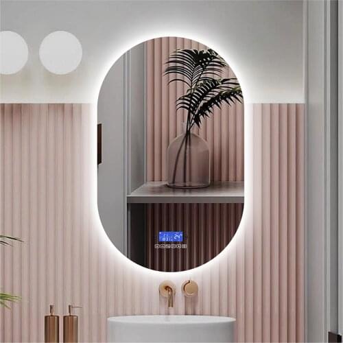 LED Smart Vanity Mirror Whit 3 color Light+Bluetooth+Anti Fog+Human-body induction Makeup Full body Bathroom backlight mirror