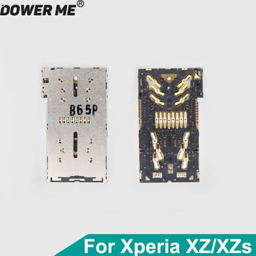Dower Me Micro Sd Card+SIM Card Reader Holder Connector For Sony Xperia XZ XZS F8331 F8332 G8231 G8232 SO-03J 01J SOV345