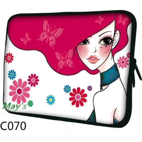 Pink Lady Laptop Bag Sleeve 11 12 13.3 15.6 17 Inch Notebook Bag For Macbook Air Pro 11 13 15 Computer Bag For Women Men