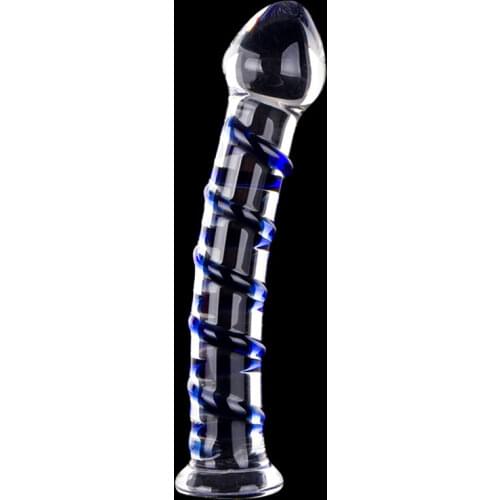 Crystal Pyrex Glass Dildo Penis Anal Butt Plug Prostate Massager G-spot Female Masturbator Sex toys For Women Man