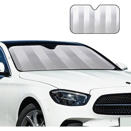 1pc 5-layer Thick Aluminum Foil Car Sunshade Universal Automobile Front Window Sun Block Heat Insulation Windshield Mat 3 Size